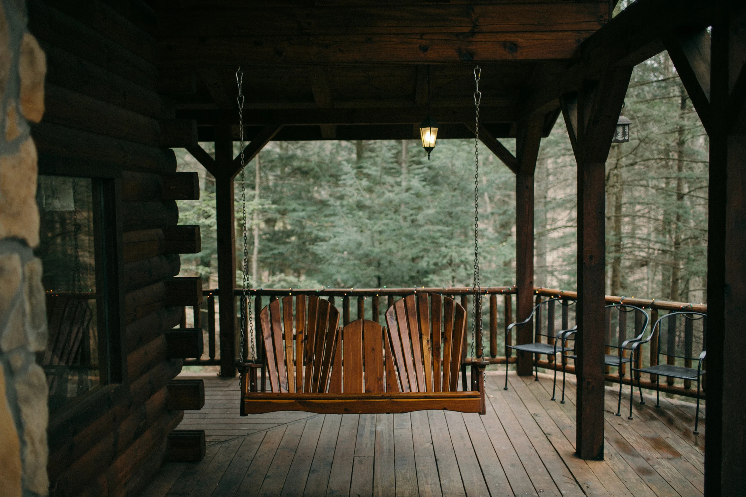 jake and krysti engagement session with friends in hocking hills, ohio by sarah rose