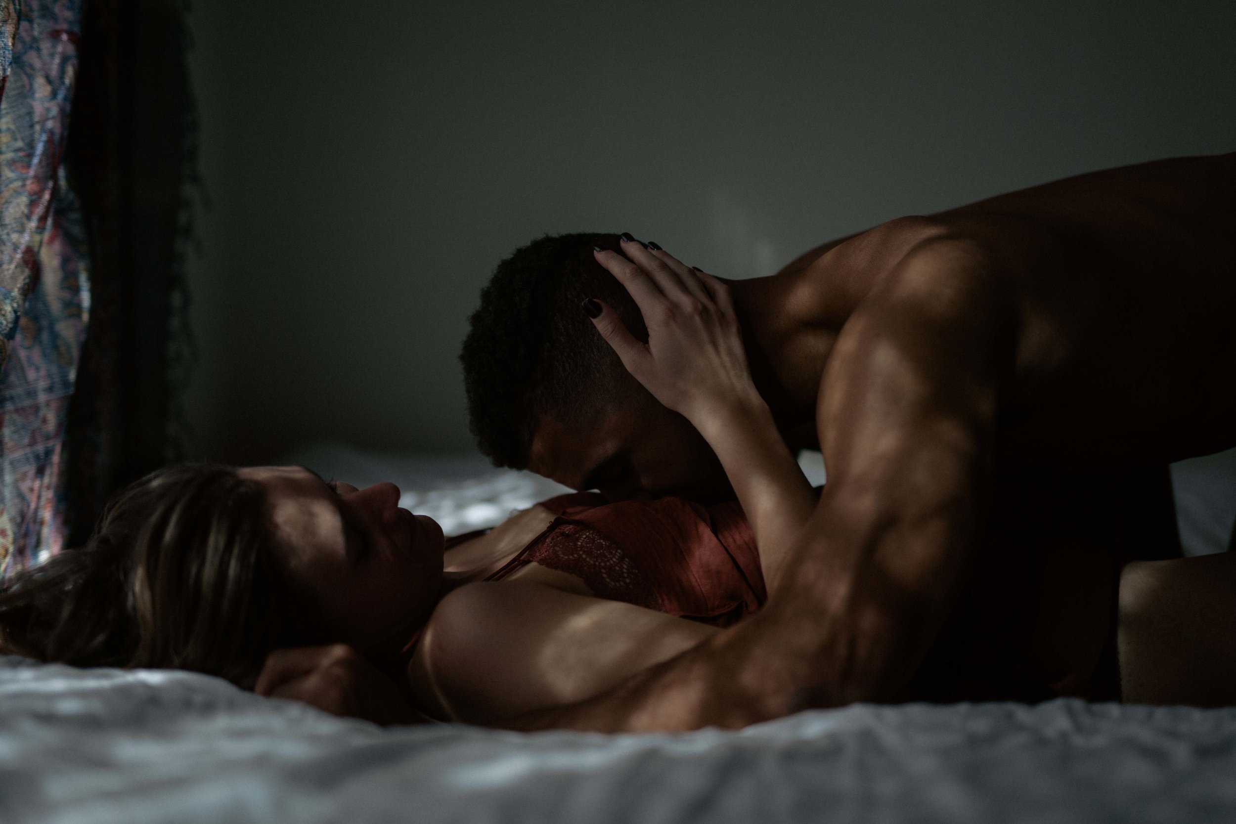 jenna and graham playfully intimate in home session in phoenix arizona by sarah rose