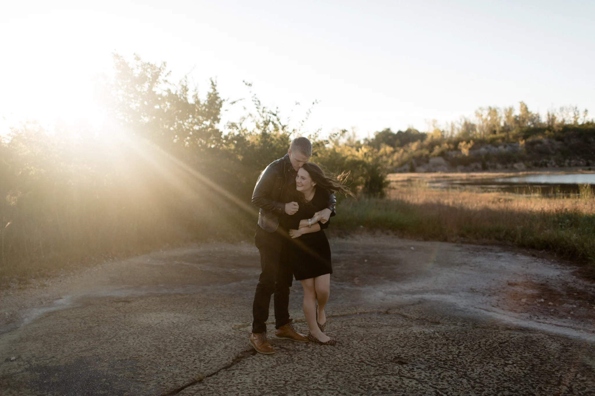 dayton ohio desert inspired engagement photography