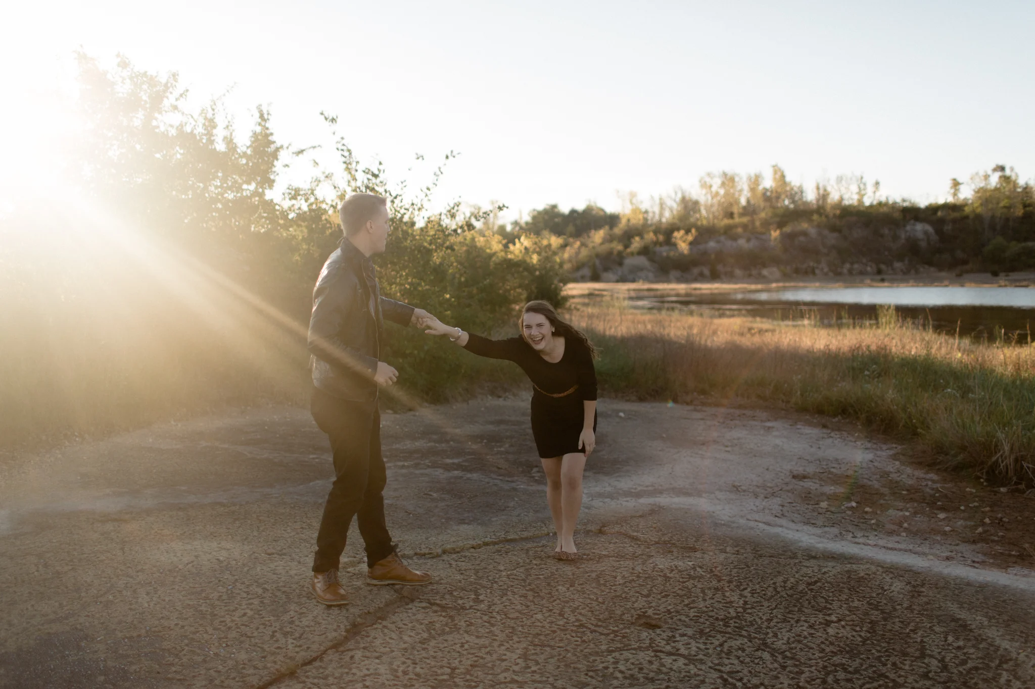 dayton ohio desert inspired engagement photography