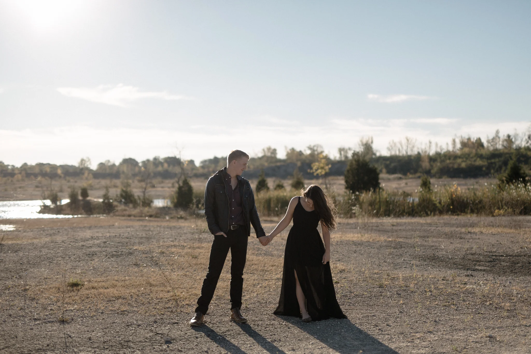 cincinnati ohio desert inspired engagement photography