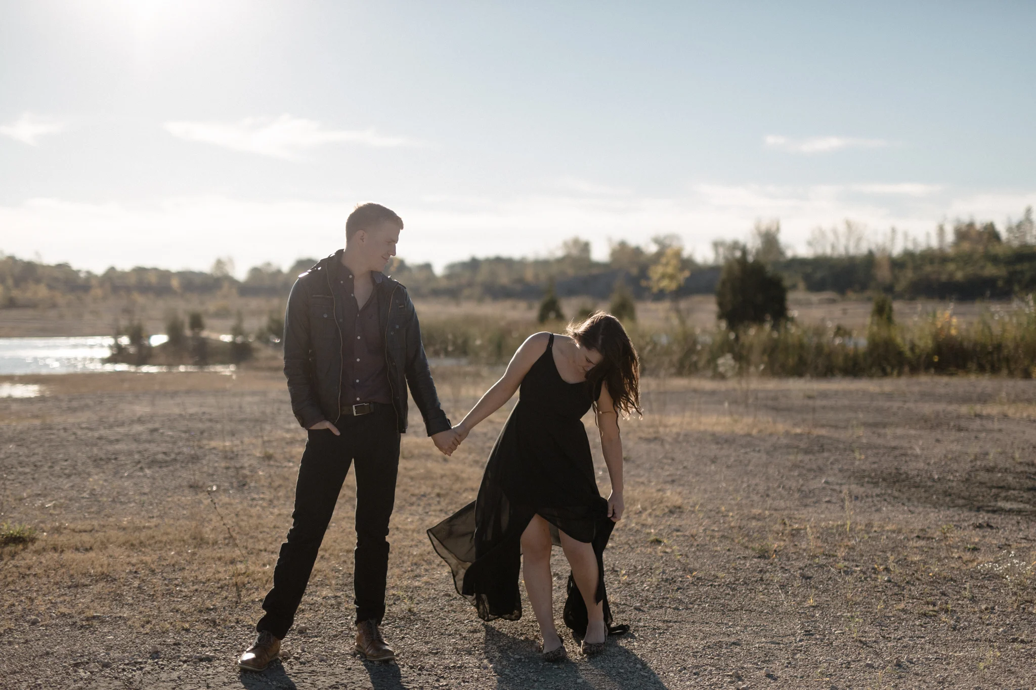cincinnati ohio desert inspired engagement photography