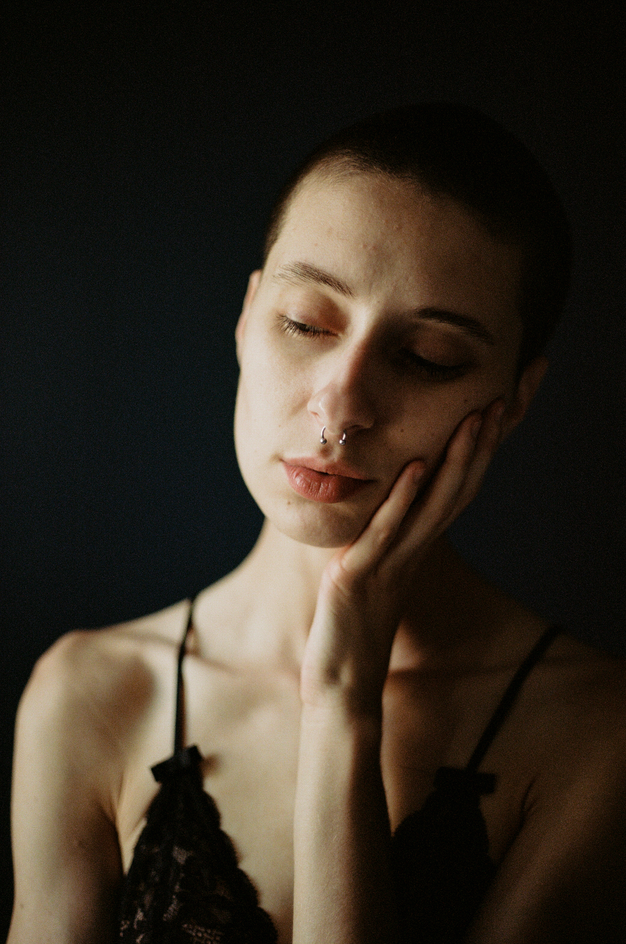 35mm film portrait. light leak. canon ae-1. moody portrait. emotional portrait. ohio portrait photographer. sarah rose photography. i am sarah rose. 