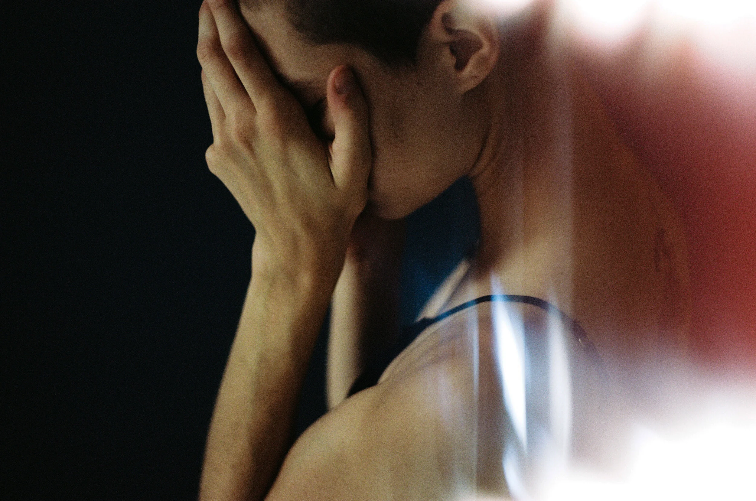 35mm film portrait. light leak. canon ae-1. moody portrait. emotional portrait. ohio portrait photographer. sarah rose photography. i am sarah rose. 