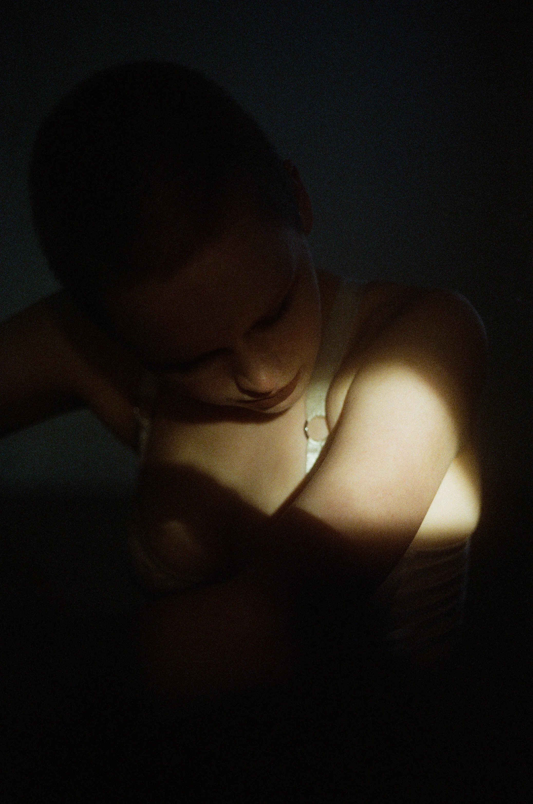 35mm film portrait. lingerie editorial. moody boudoir. canon ae-1. moody portrait. emotional portrait. ohio portrait photographer. sarah rose photography. i am sarah rose. 