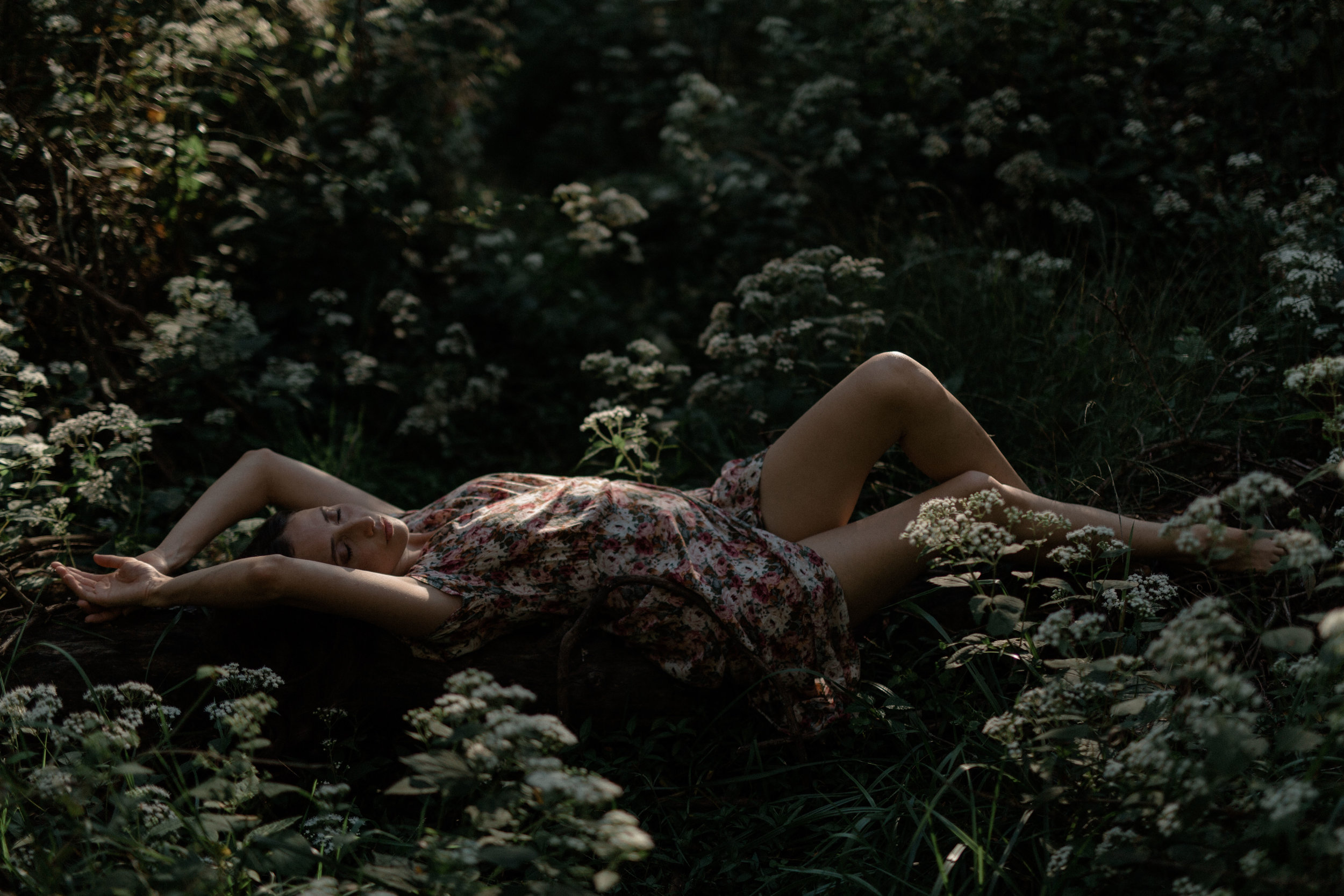 bohemian portrait session. floral dress. ohio art model. anoushanou. ohio portrait photographer. sarah rose photography. boho style. i am sarah rose.