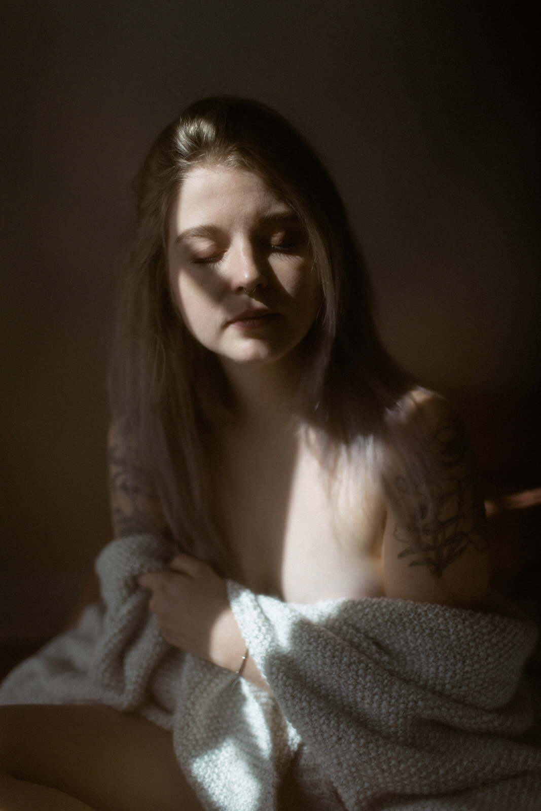 A Portrait of Brea [a non-binary human] by Sarah Rose