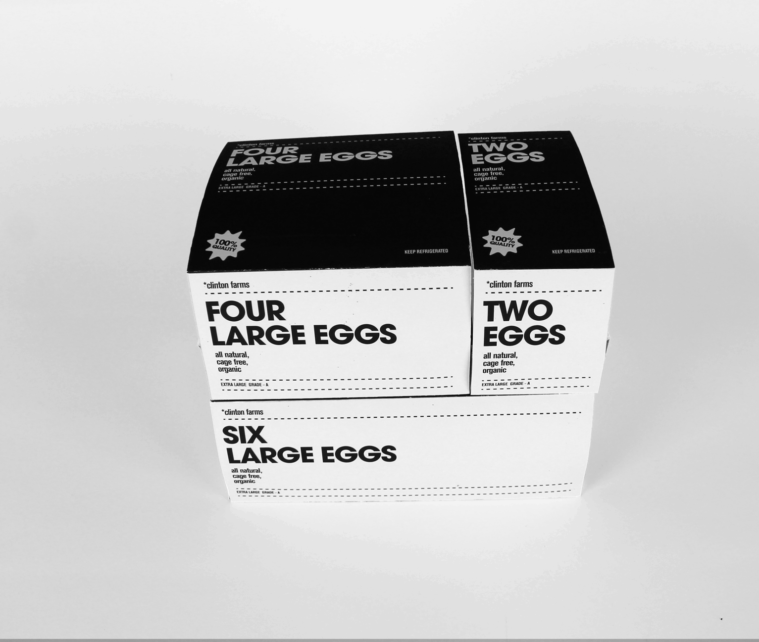  Branding Identity and Package Design for Clinton Farms Eggs 