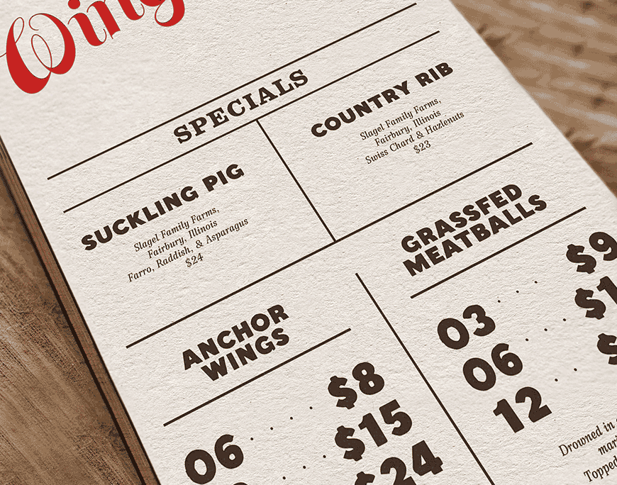  Branding Identity for Wingbone Gastropub 