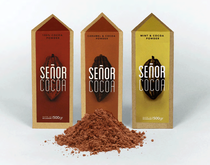  Branding Identity and Package Design for Señor Cocoa, Fair Trade Ecuadorian Coco Powder 