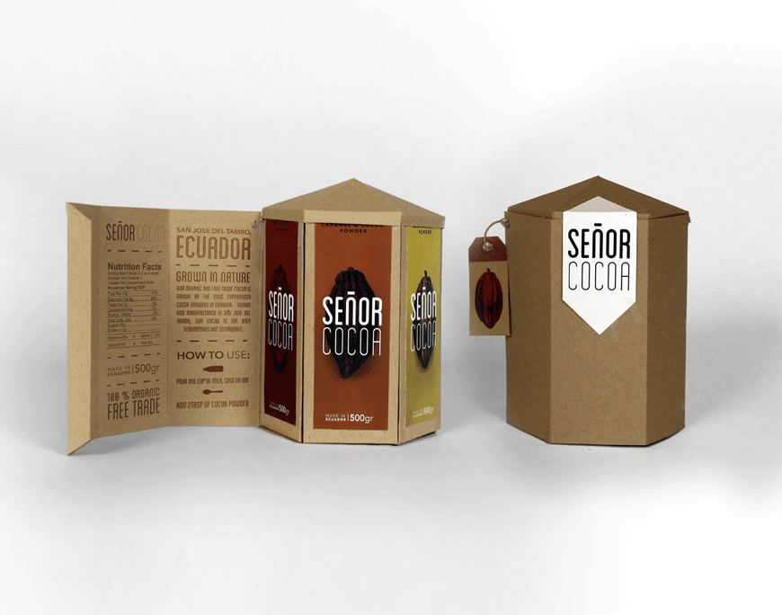  Branding Identity and Package Design for Señor Cocoa, Fair Trade Ecuadorian Coco Powder 
