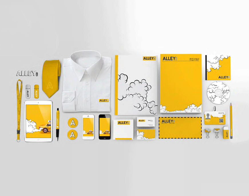  Branding Identity for Alley Cab, Alternative Taxi Service 