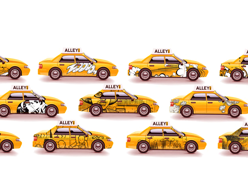  Branding Identity for Alley Cab, Alternative Taxi Service 
