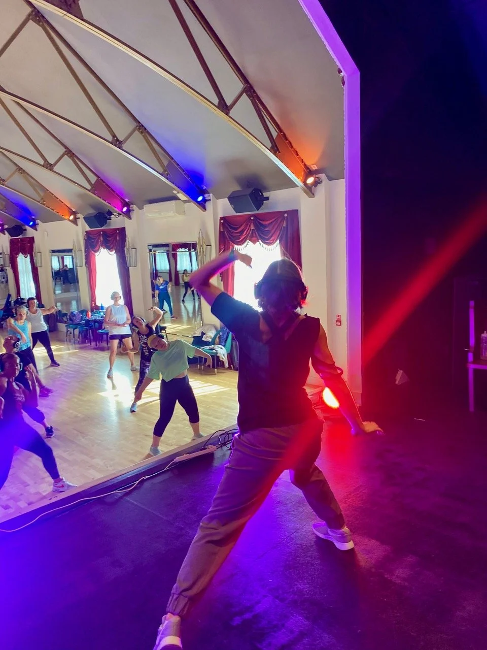 We're moving our bodies, that's all.
