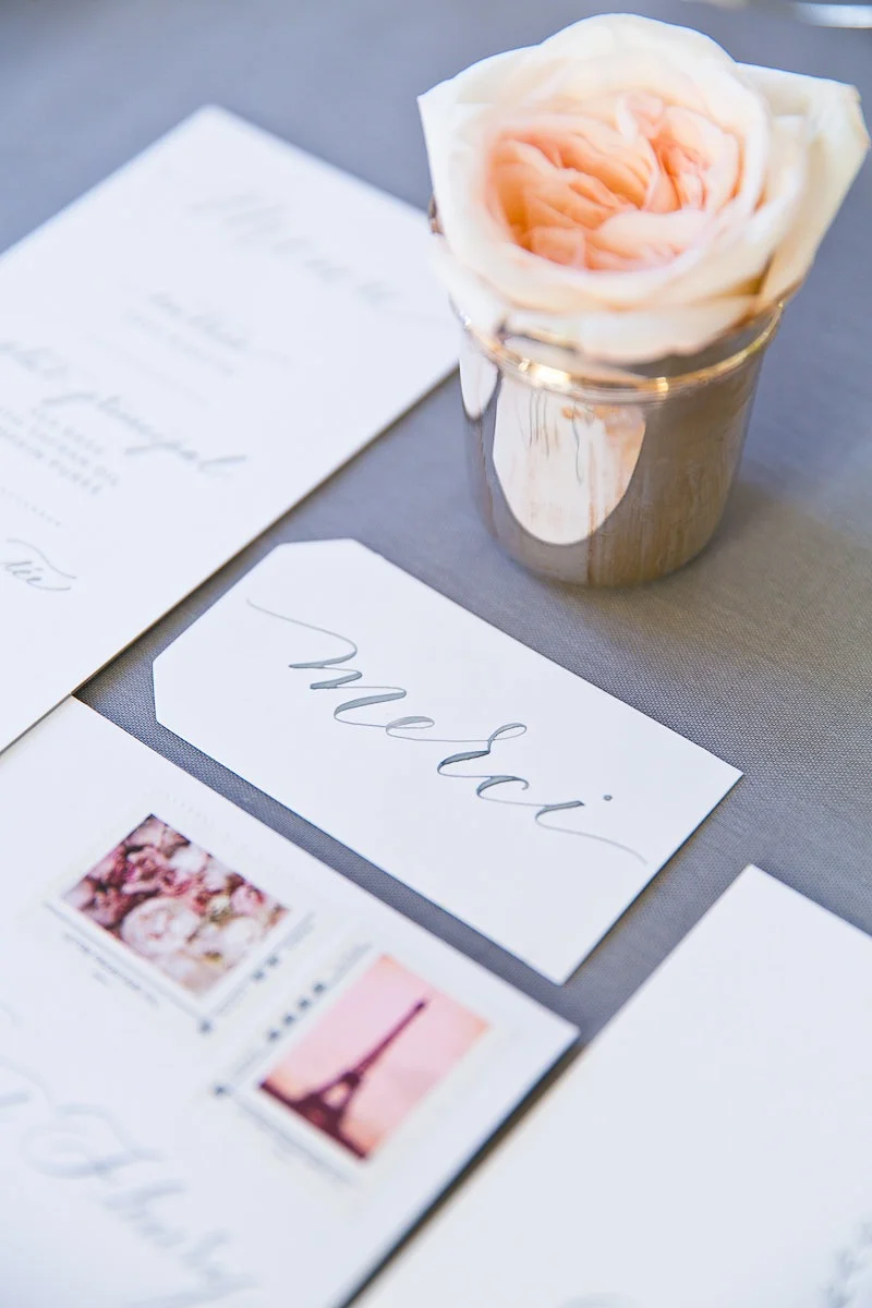 Parisian wedding French wedding invitation by Studio French Blue