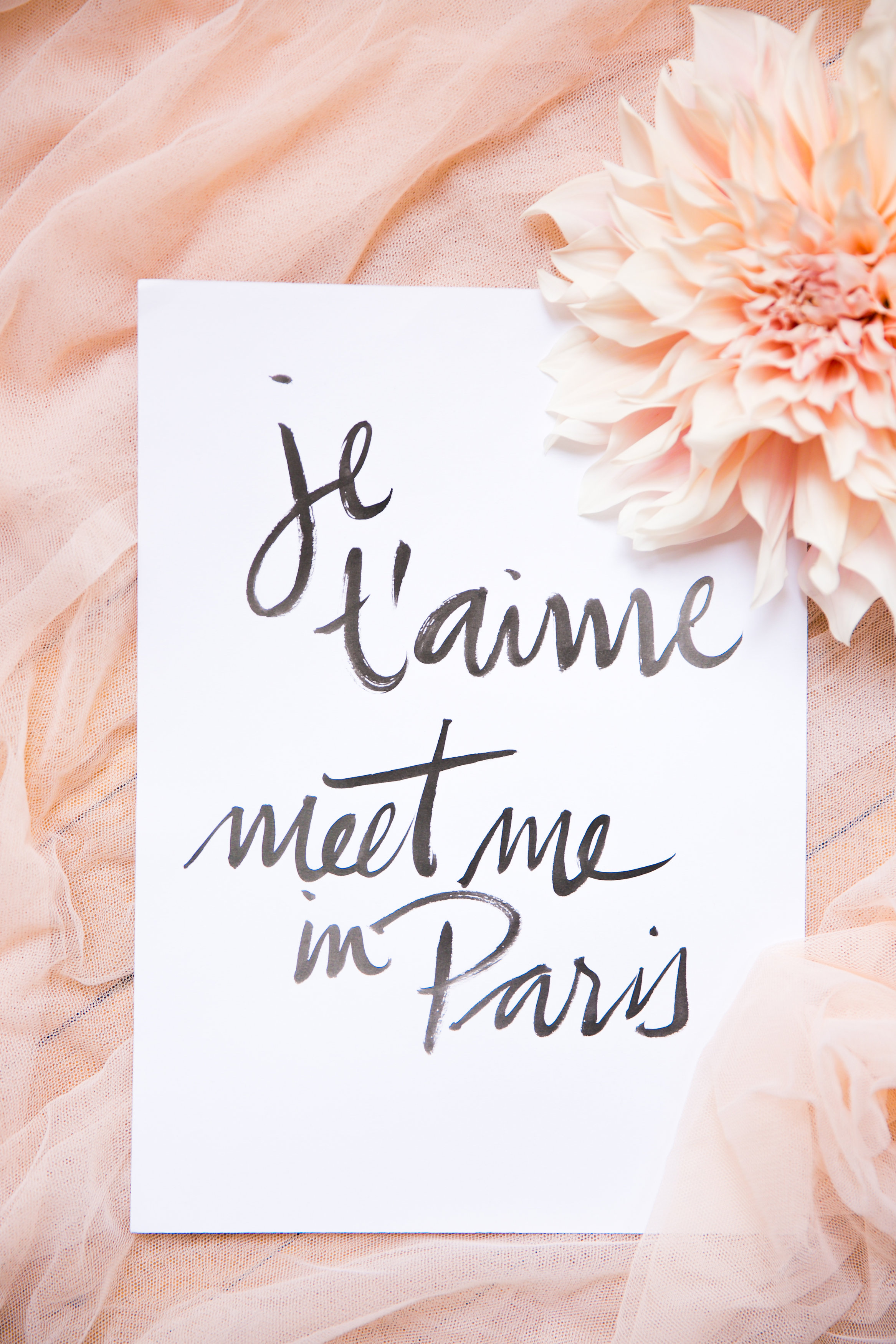 brush lettering wedding signage by Studio French Blue