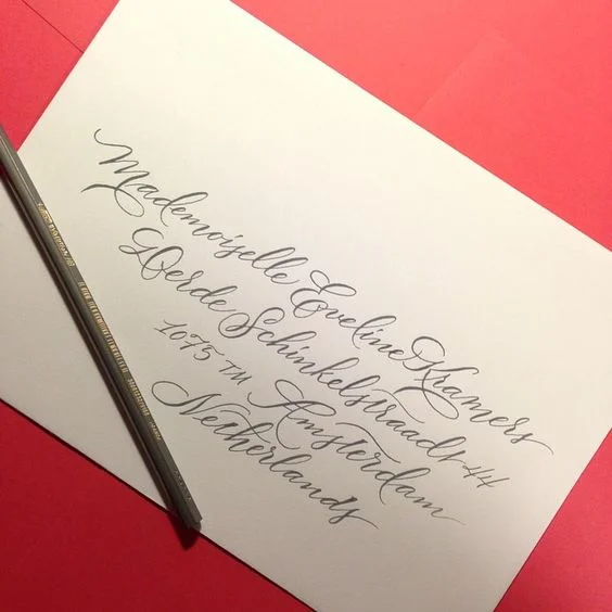 modern calligraphy by Studio French Blue