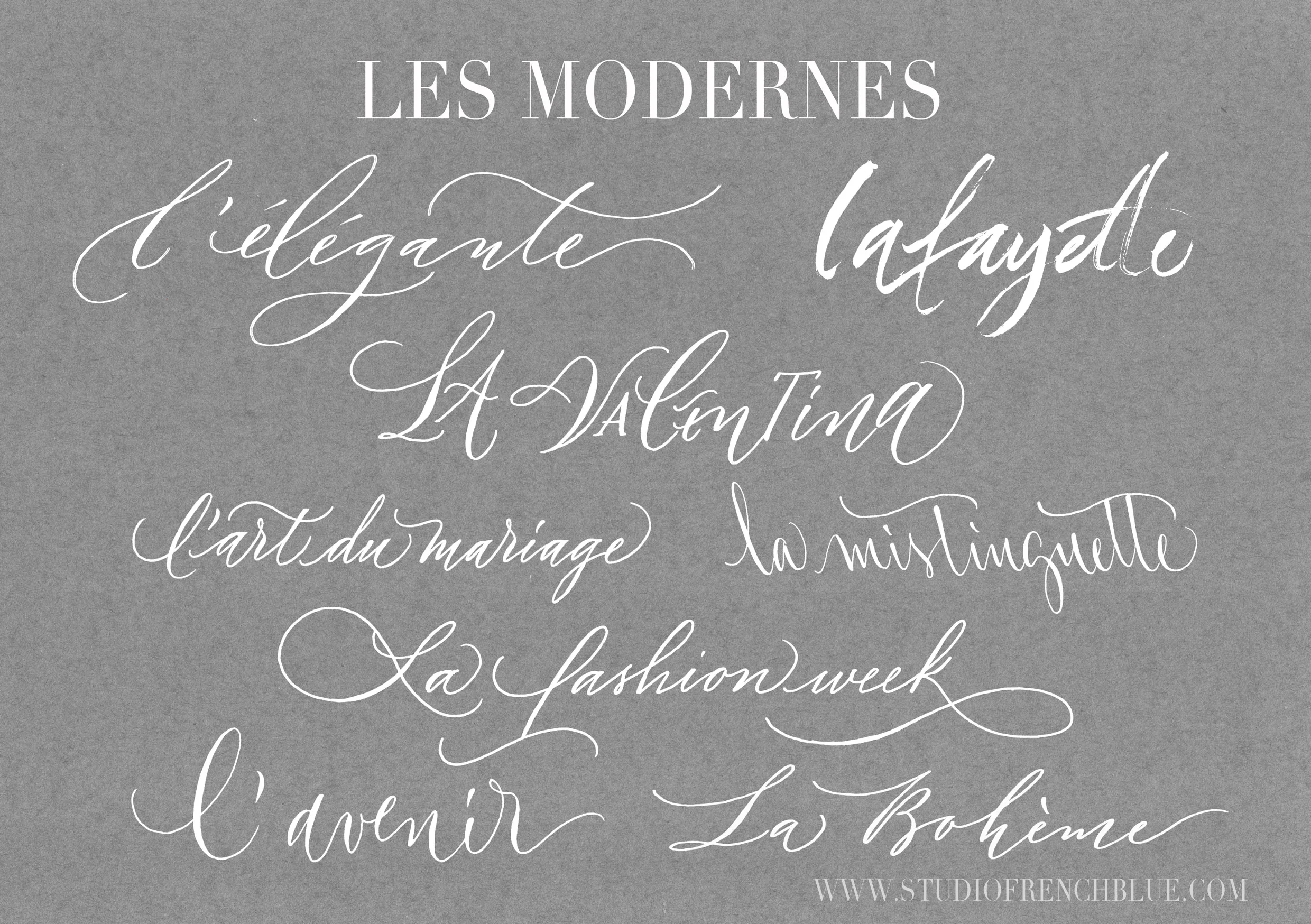 calligraphies modernes