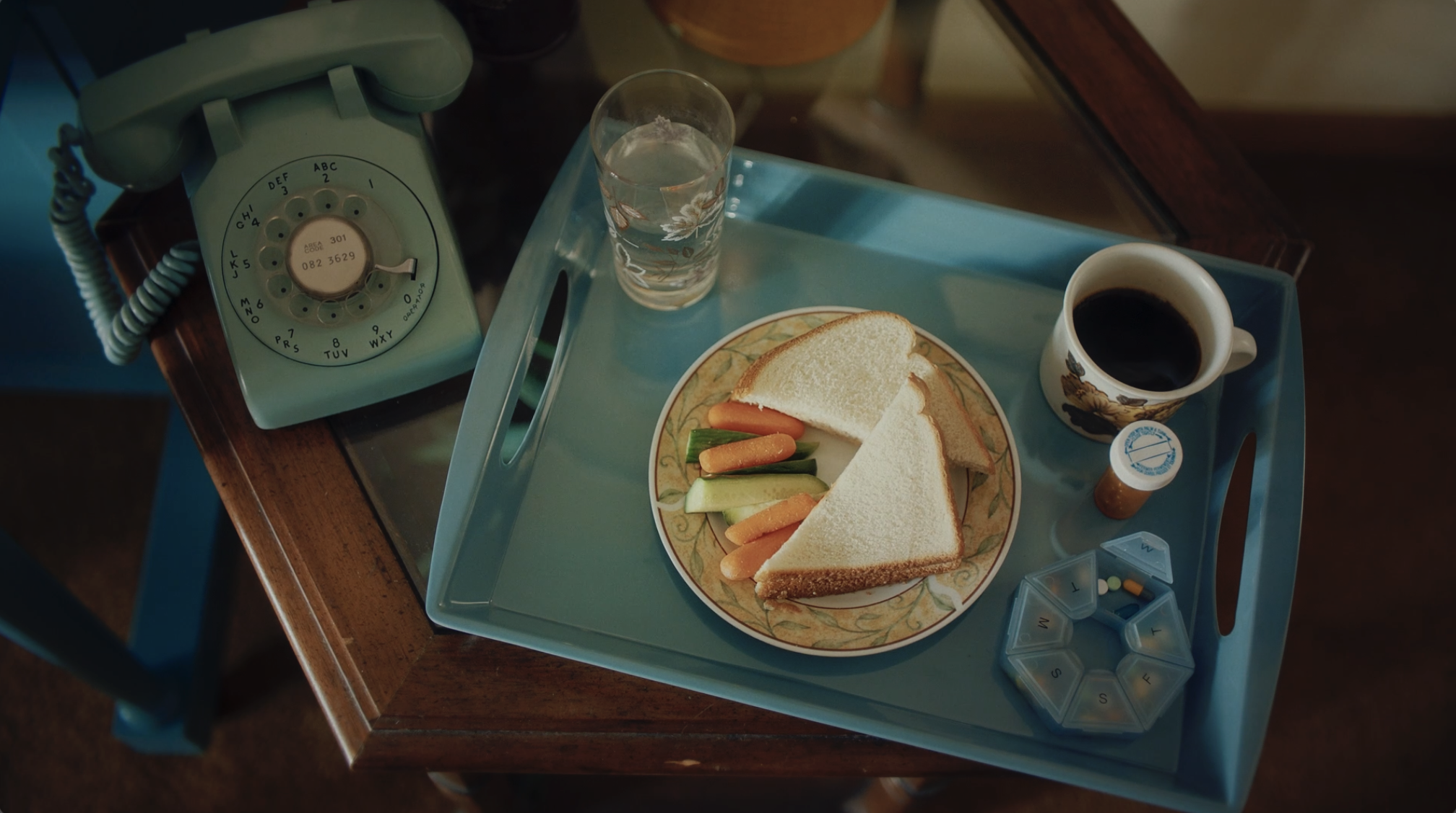 LIVING ROOM, PILLS, OLD WOMAN, VINTAGE, COMMERCIAL, PRODUCTION DESIGN, HOPELITTLE, HOPE LITTLE, TORONTO