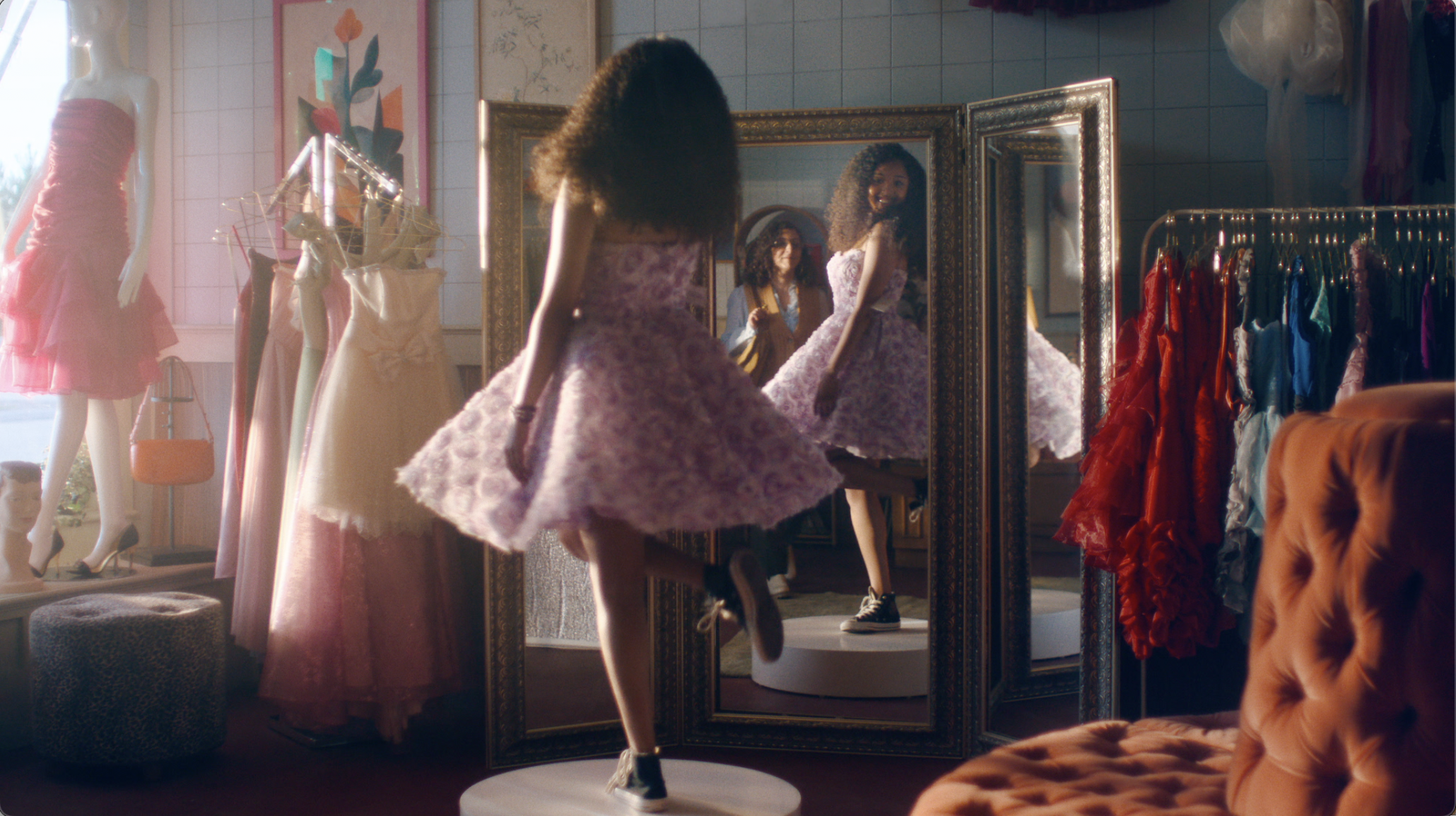 DRESS SHOP, COLOURFUL, MONEY MART, COMMERCIAL, PRODUCTION DESIGN, HOPELITTLE, HOPE LITTLE, TORONTO