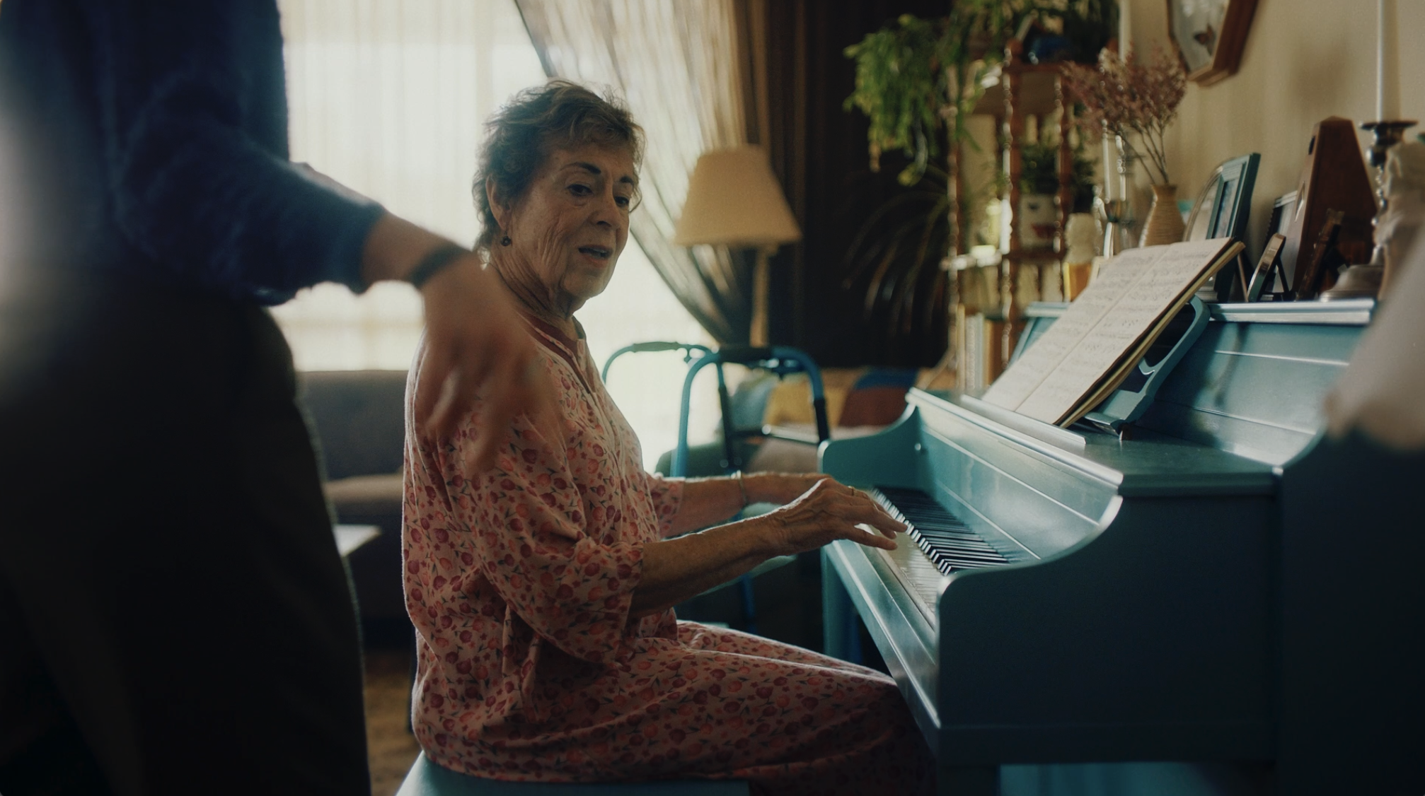 LIVING ROOM, OLD WOMAN, PIANO, VINTAGE, COMMERCIAL, PRODUCTION DESIGN, HOPELITTLE, HOPE LITTLE, TORONTO