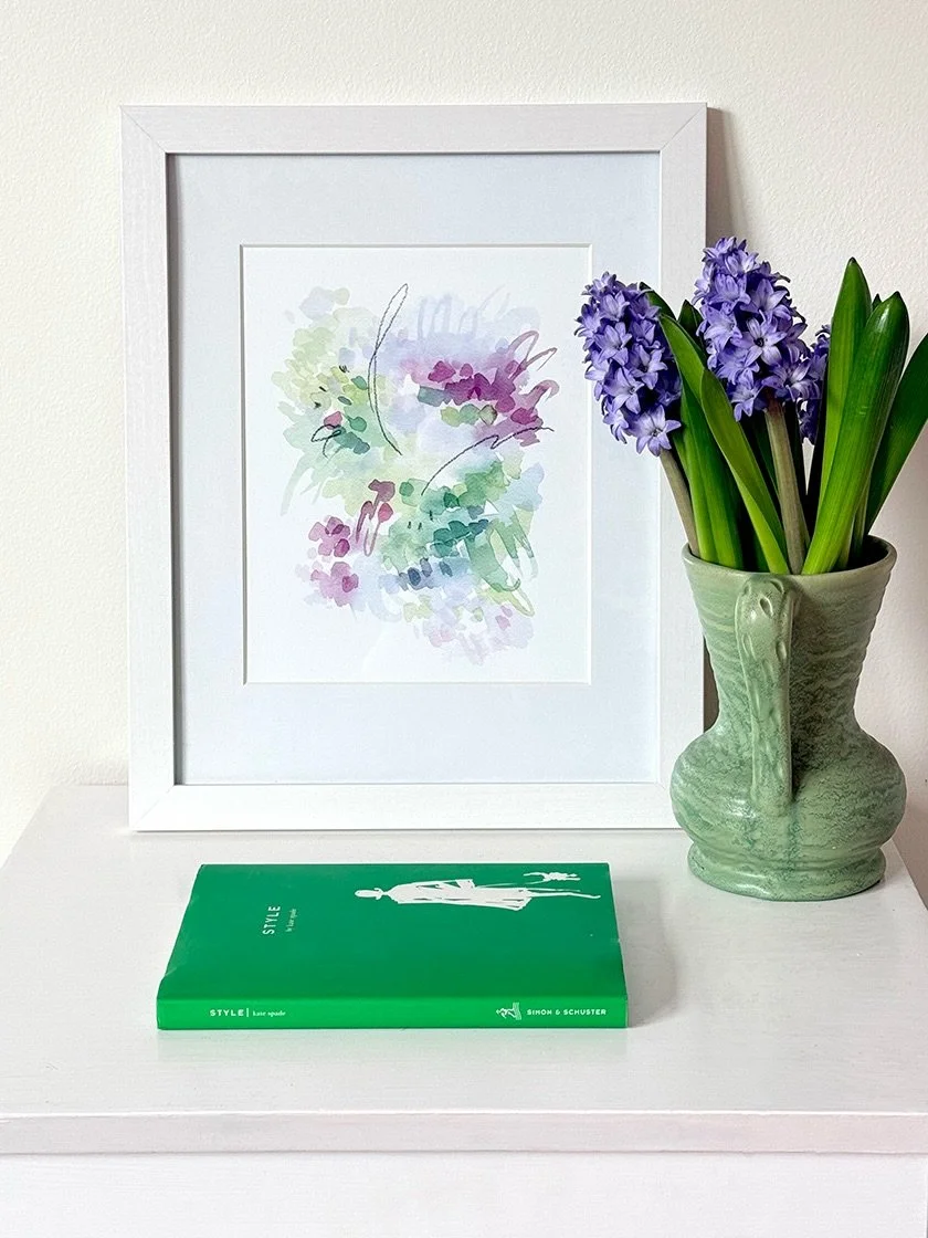 Time for a home d&eacute;cor refresh? Try out this trio of abstract watercolors. Perfect on their own for small spaces, or collect all three for a gallery wall! Link in bio to shop on Etsy.