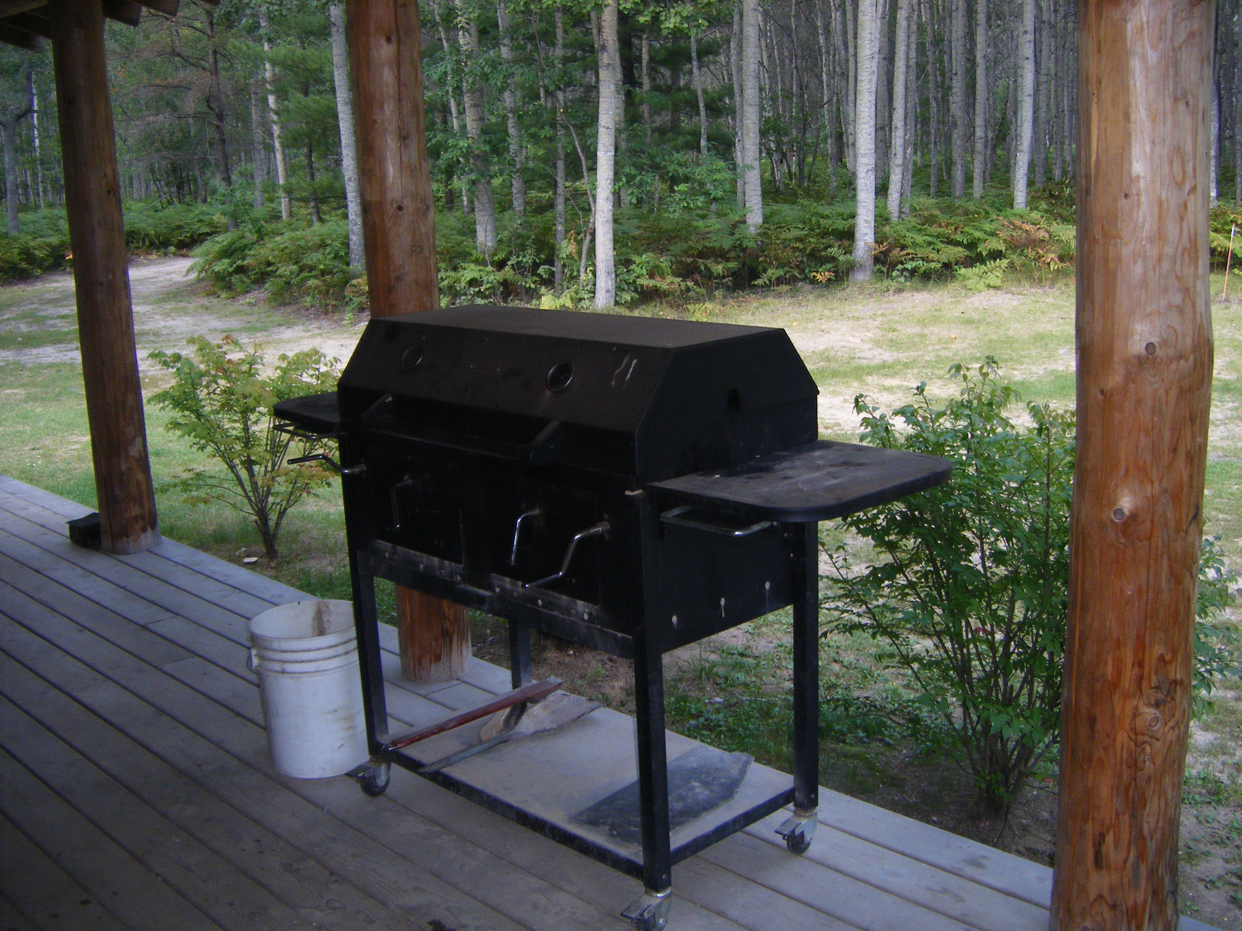 Grill for use on the back Porch