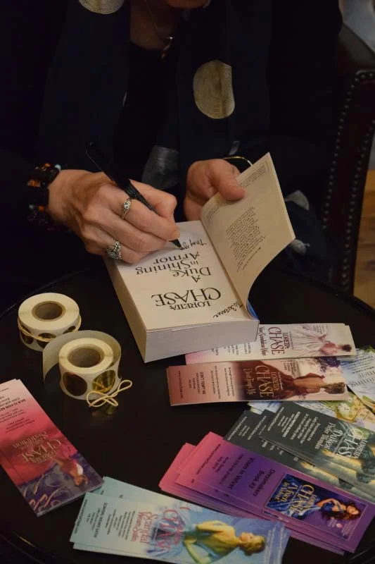 Signing books at the Savoy Bookshop & Cafe in Westerly, RI