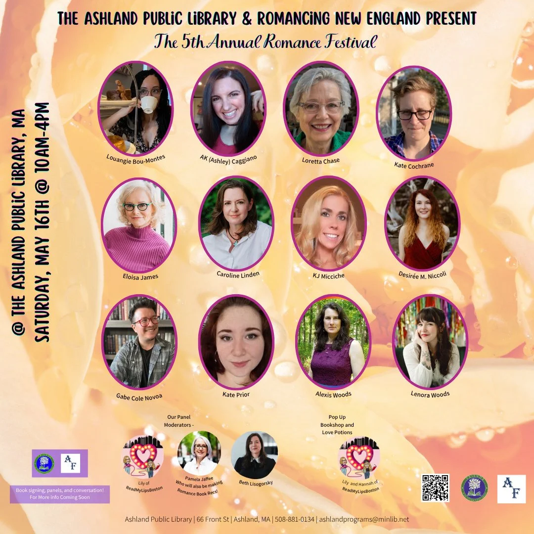 If you're in the area in May, I hope you'll consider joining this wonderful group of authors and industry experts at this year's Romance Festival (formerly RomCon).⁠
⁠
I always look forward to these Ashland Library events. Meena Jain, Library Directo