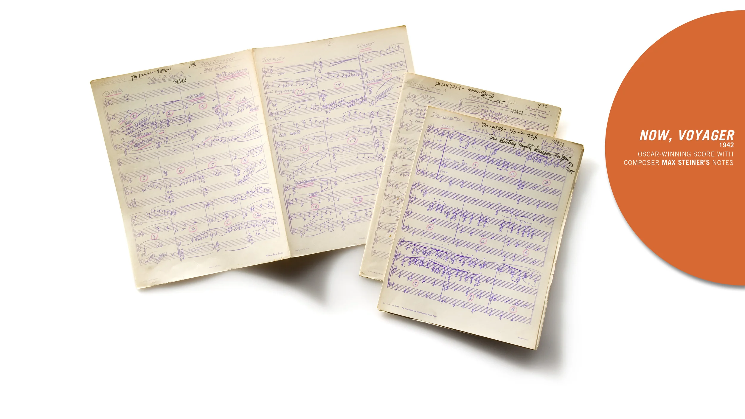 Conductor's Score "Now, Voyager", 1942