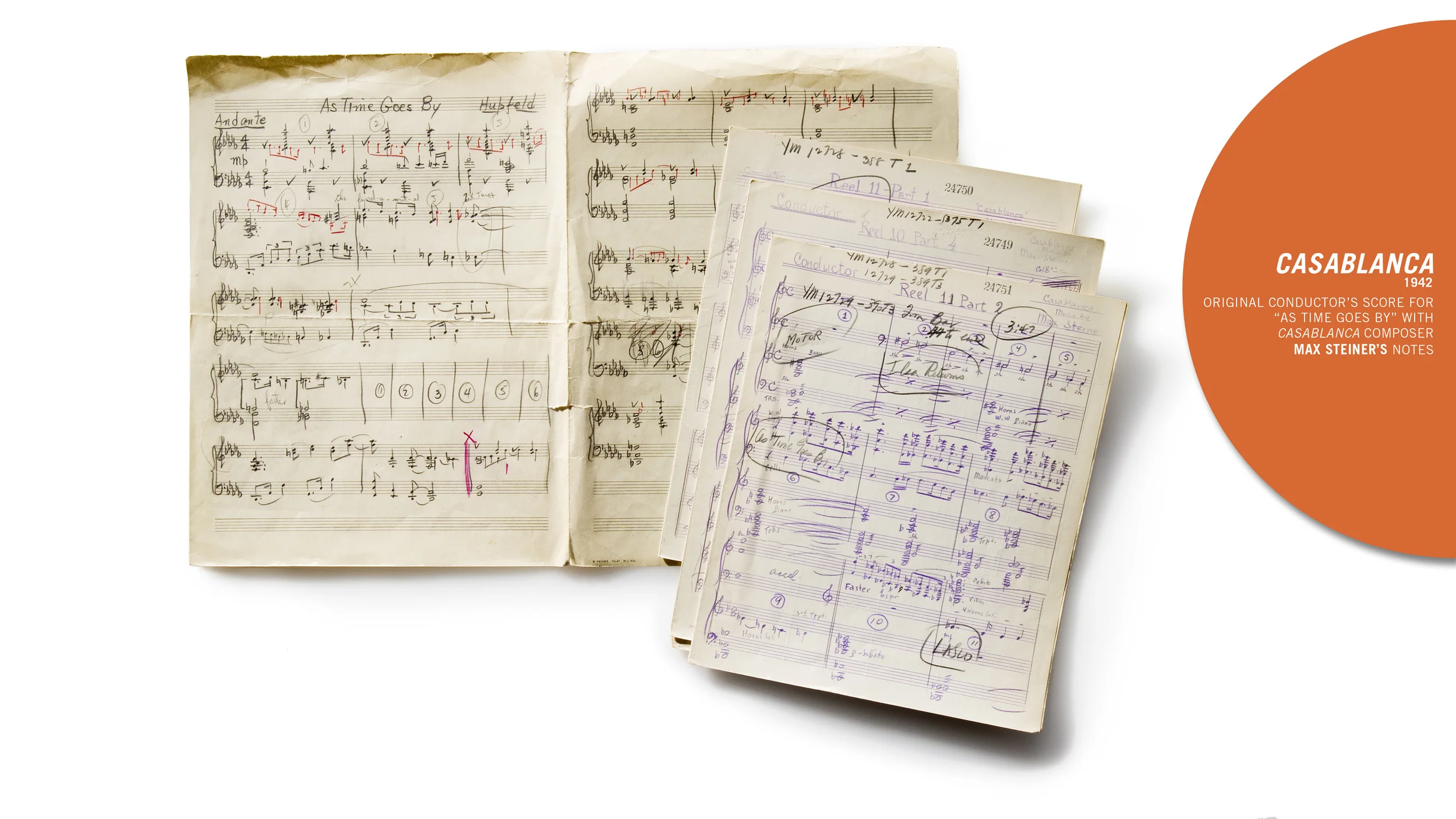 Conductor's Score, "Casablanca", 1942