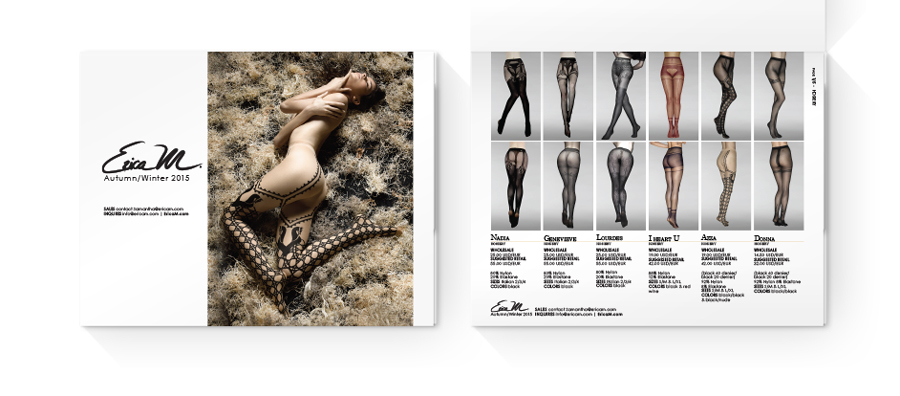 S/S15 linesheet: industry document. layout, typography, photo-editing