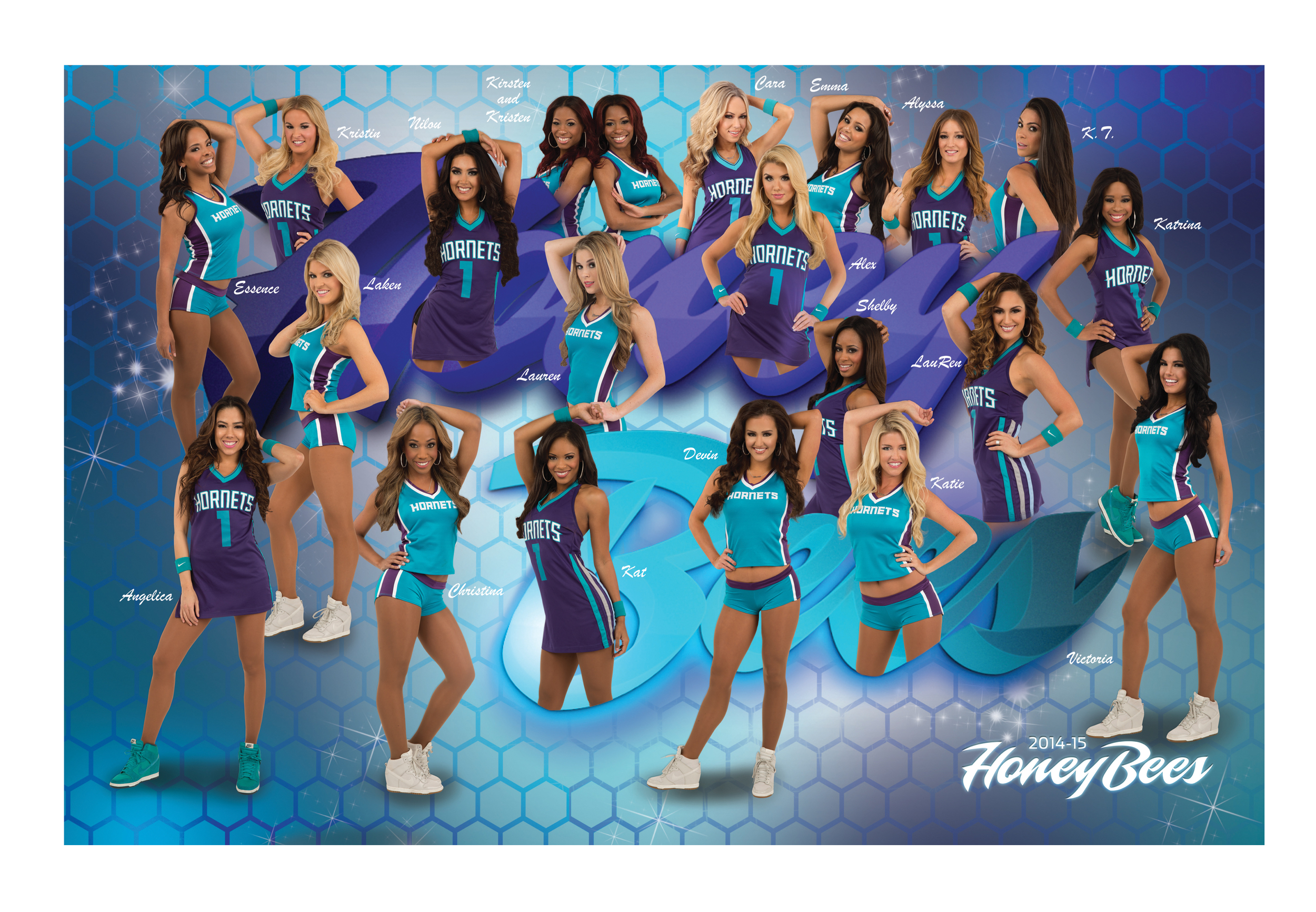 Charlotte Hornets Yearbook Honey Bee's Spread