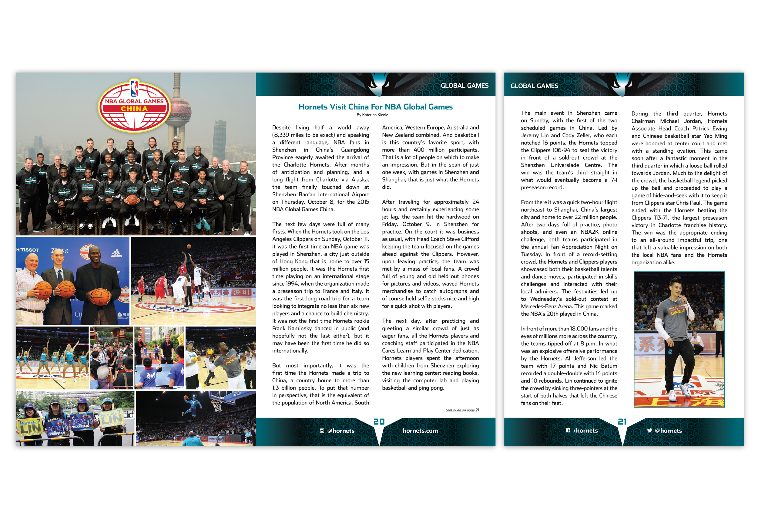 2015 - 16 Buzz Program Feature Spread