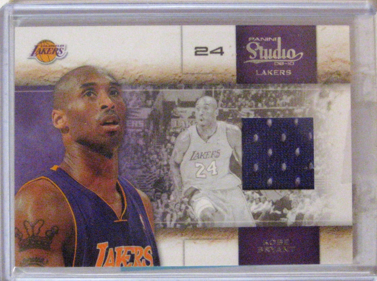 2009-10 Panini Studio Game Worn Jersey Patch Kobe Bryant #/249