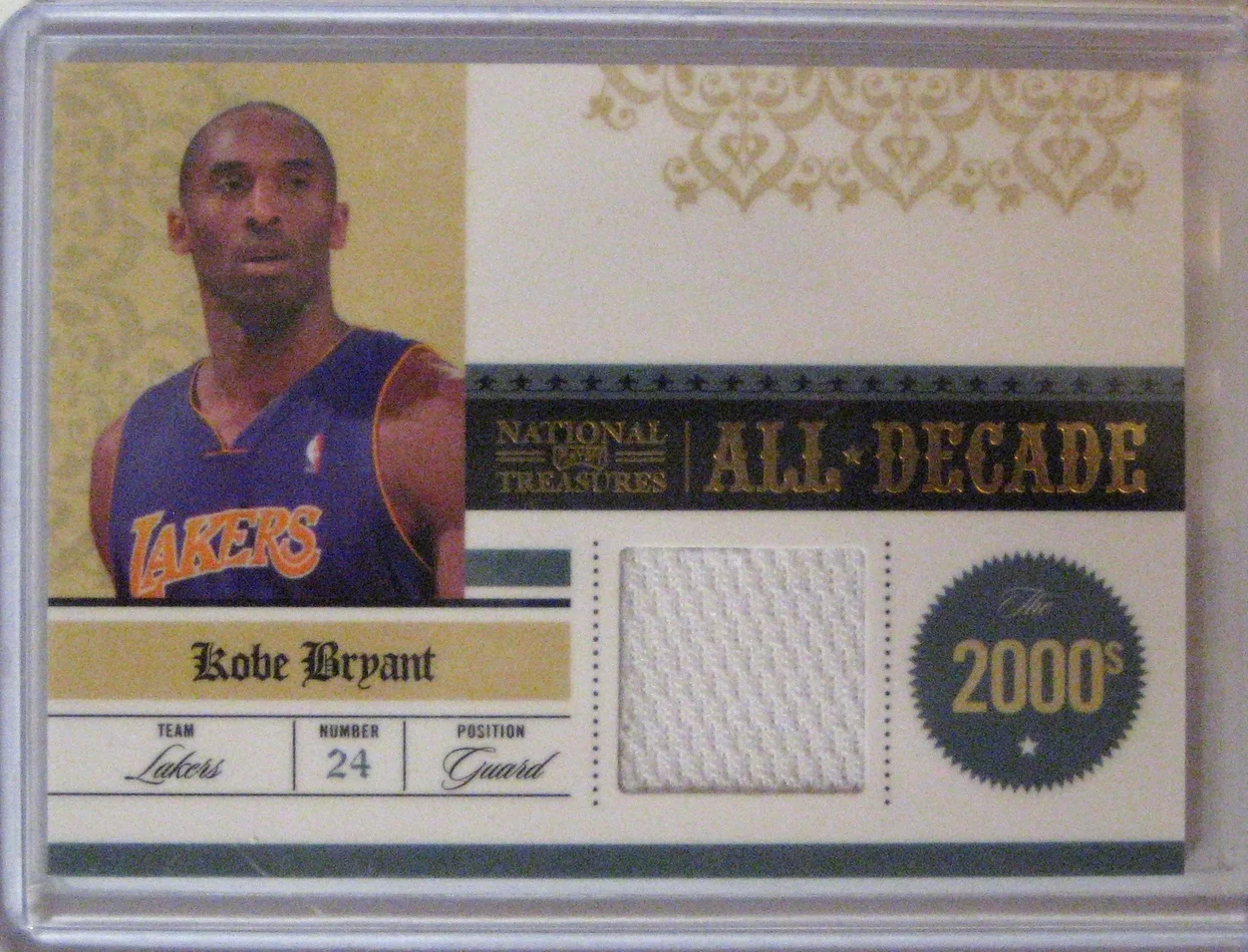 2009-10 Playoff National Treasures All Decade Materials Kobe Bryant #/99