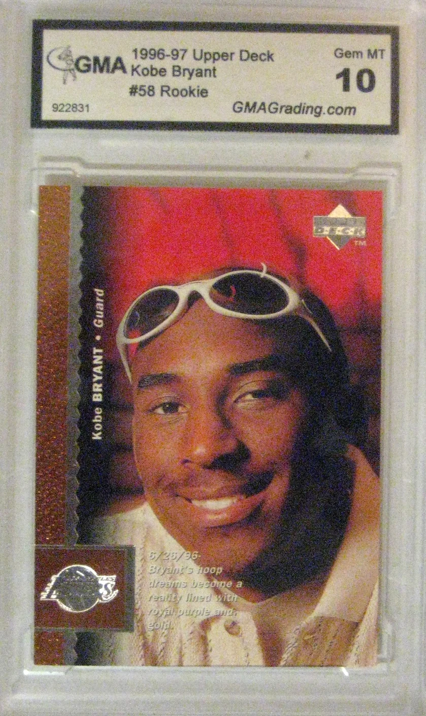 1996-97 Upper Deck #58 Rookie Card, graded GEM-MT 10