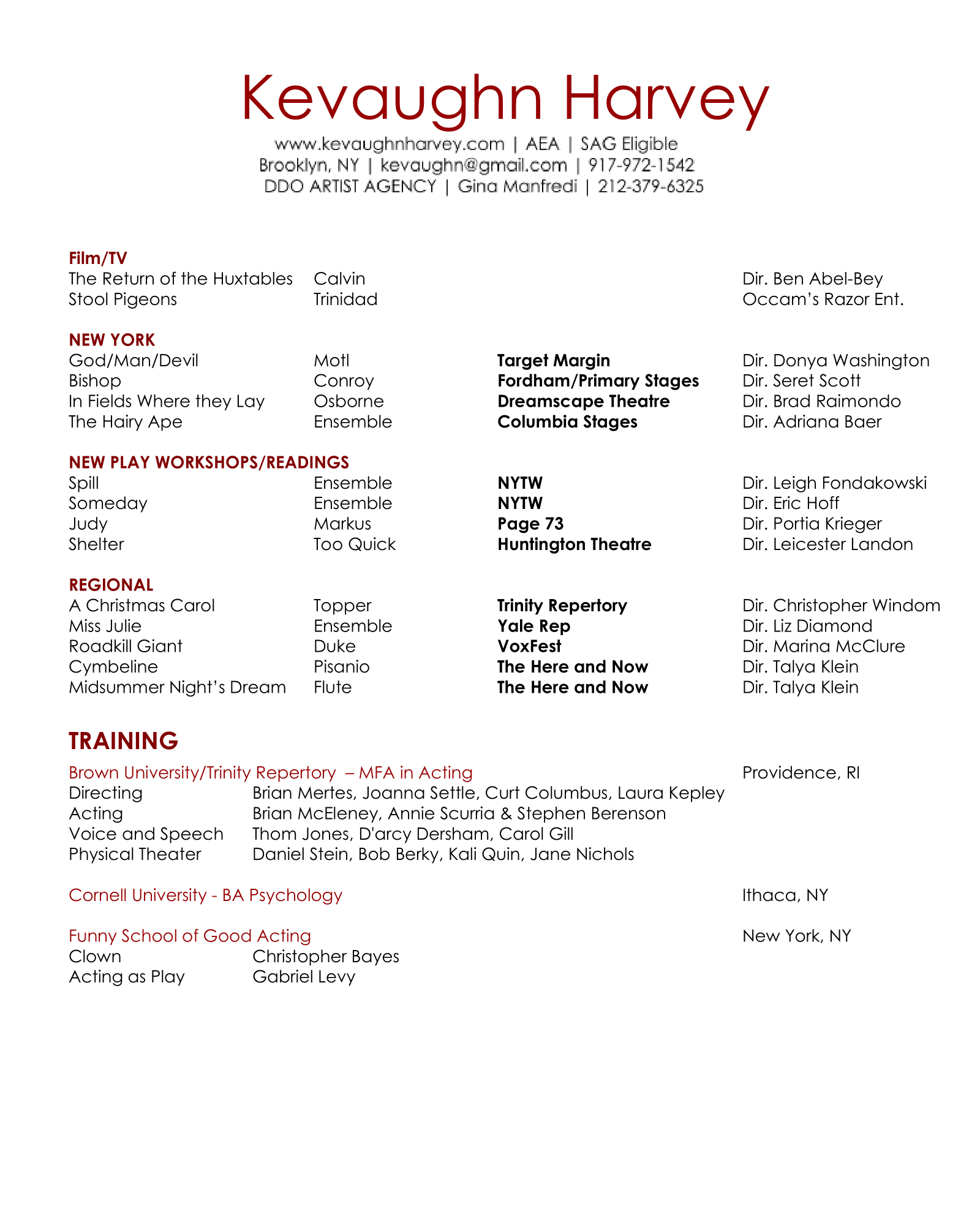 acting resume kevaughn harvey resume acting