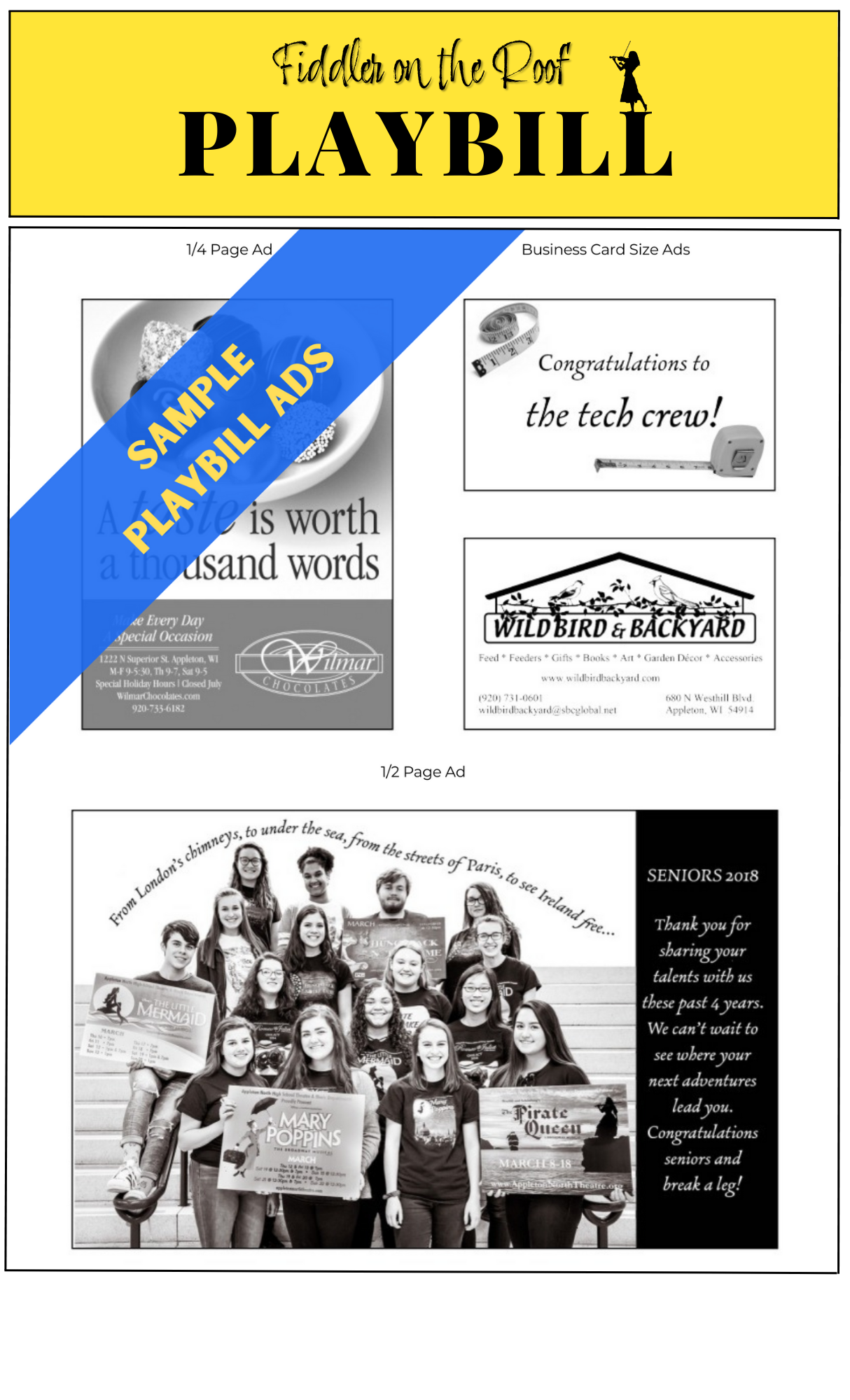 Playbill Ad Template Playbill Ad Template