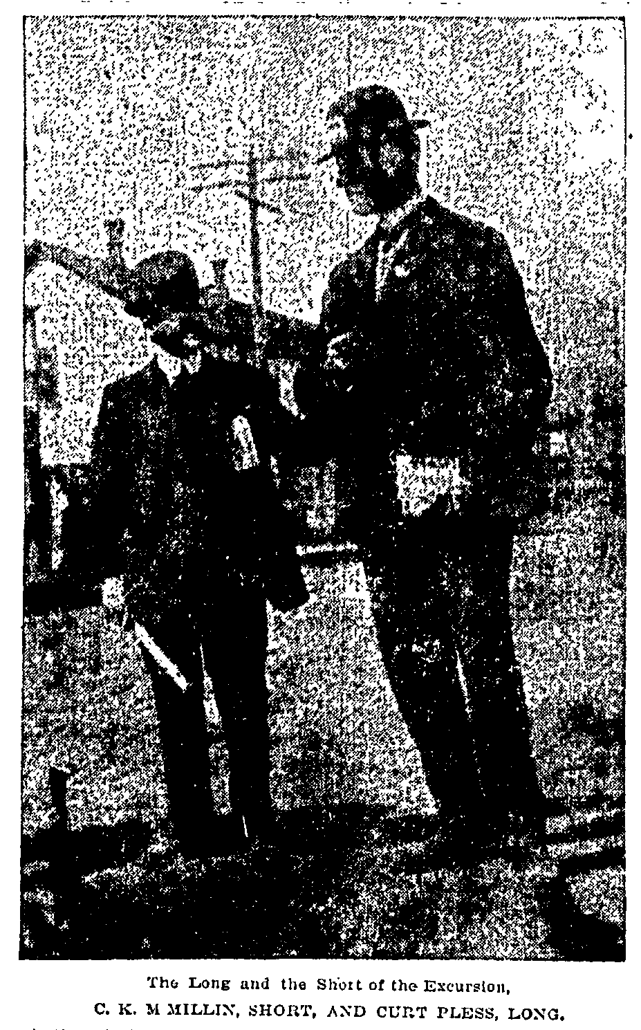 Bellingham Herald Apr 29, 1908 - image showing Pless’ large stature.