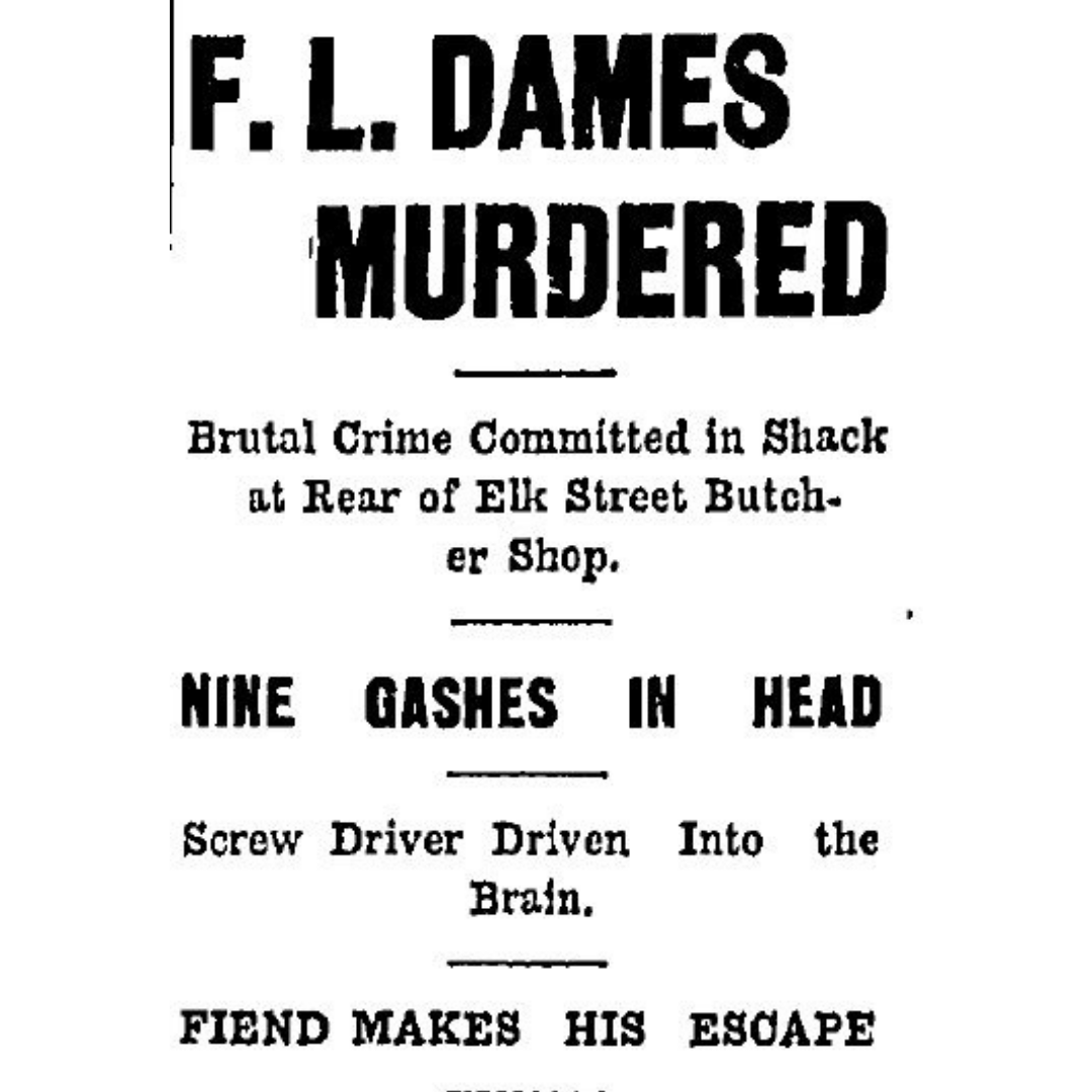 Dames Murder headlines