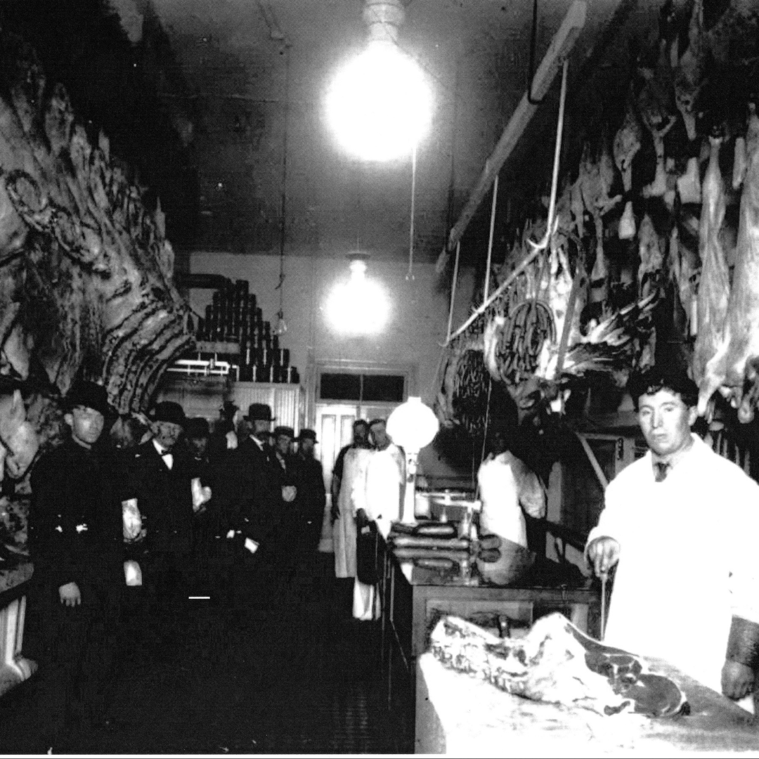 Sanitary Meat Market interior view