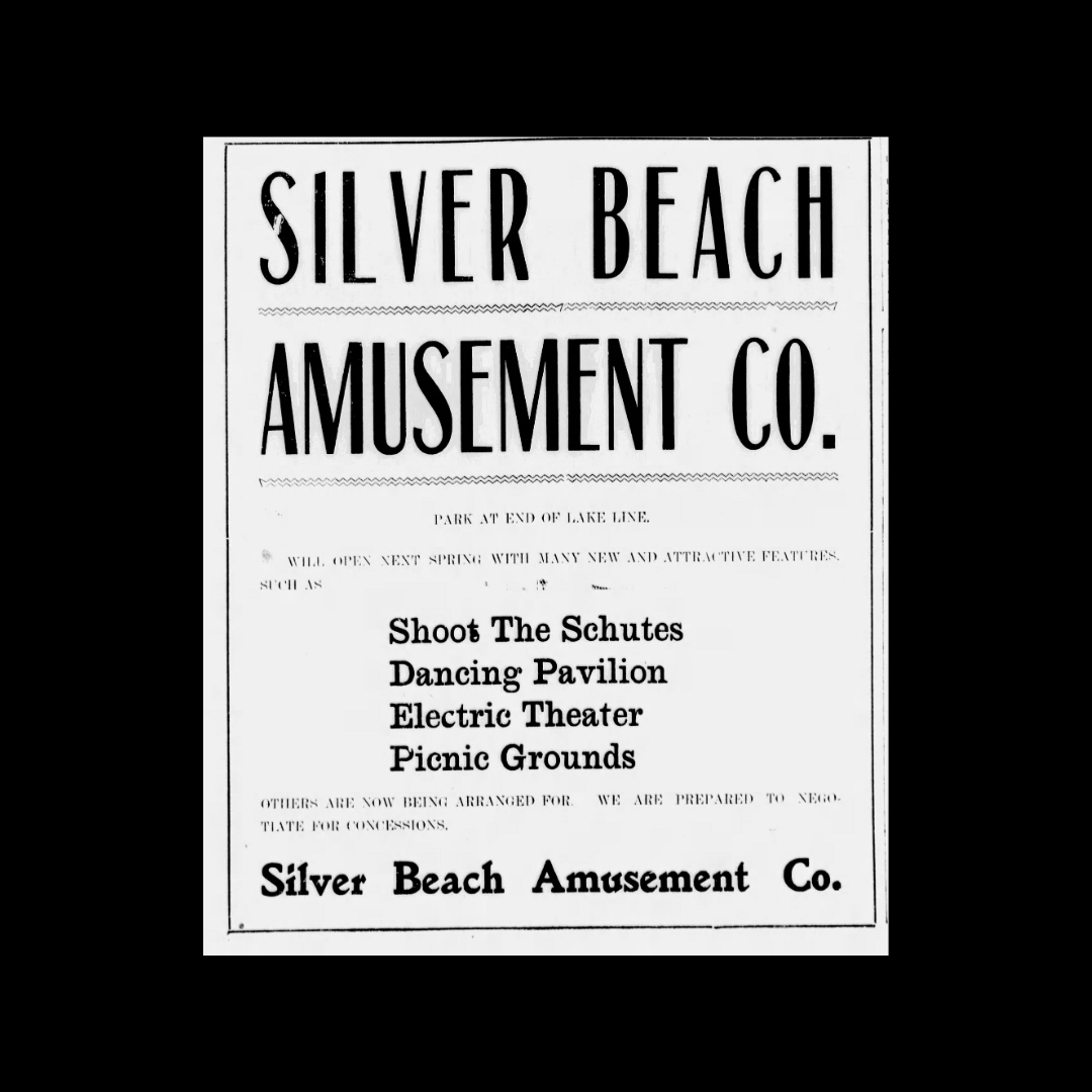 Silver Beach Amusement Co. Ad 1906