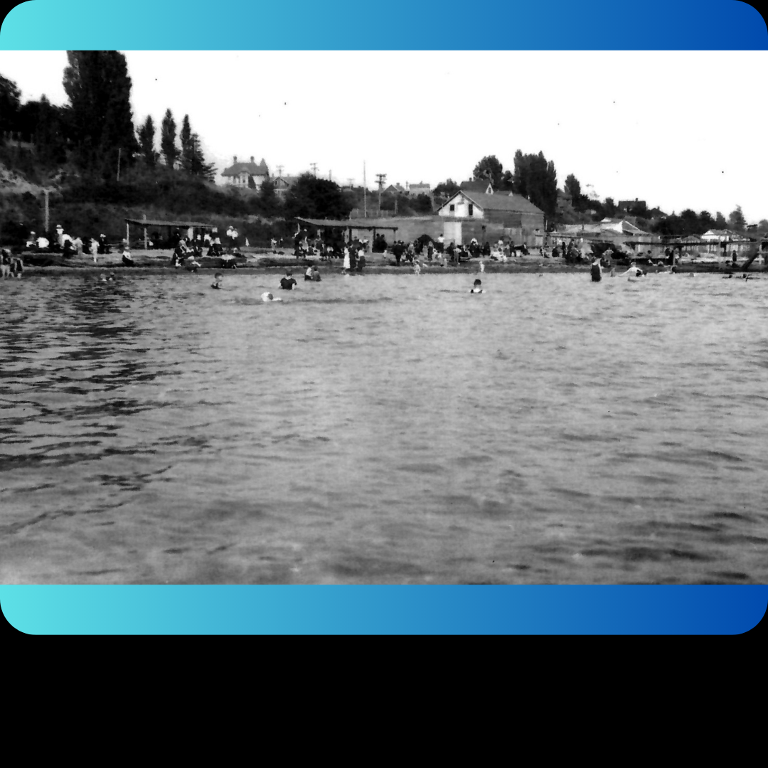 Squalicum beach scene, undated.