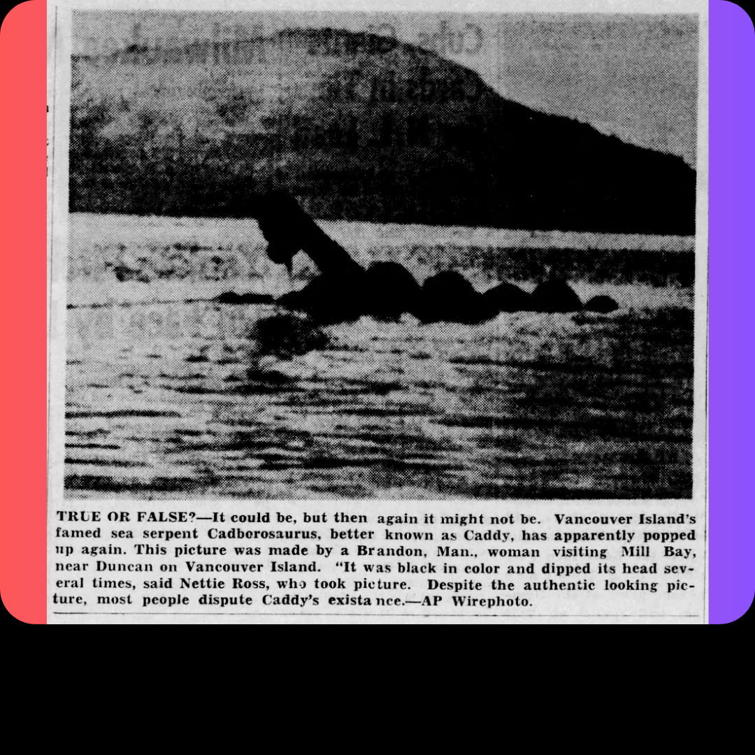 1963 Sea Monster Photo