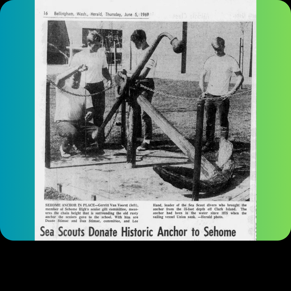 The Sea Scouts Donate the Anchor