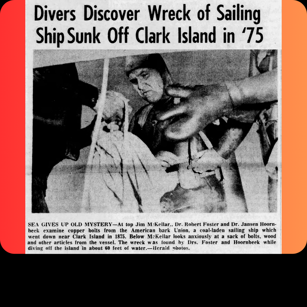 1963 the wreck is "discovered" again