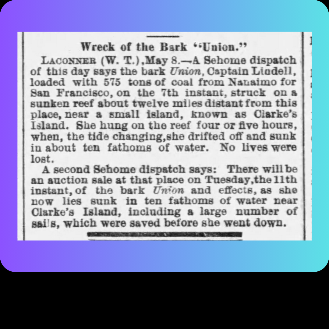 Report of the Wreck 1875