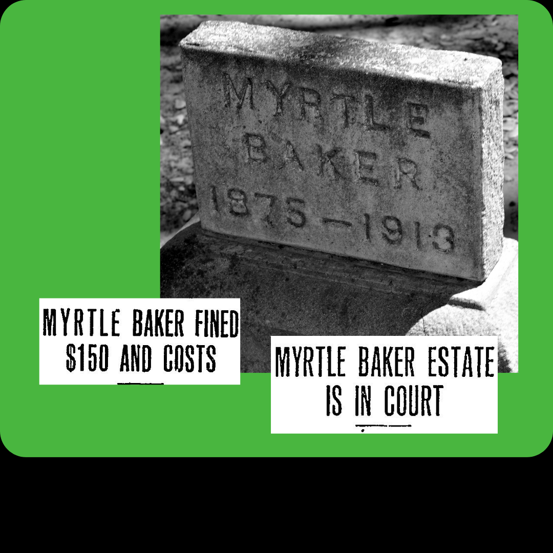 Grave of Bellingham Madam Myrtle Baker
