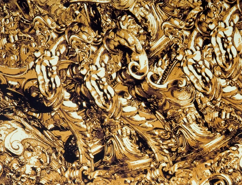 The Treasure Room - DETAIL 2010 6 color creen prints on paper
mounted on wood 76 x 98 inches
